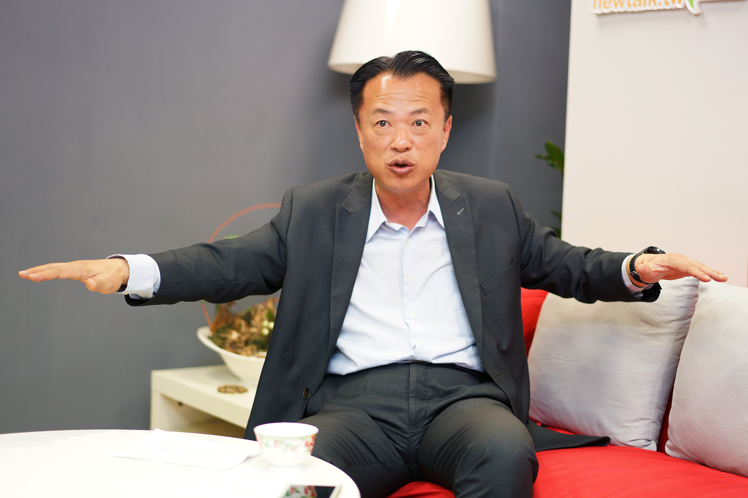 新頭殼專訪嘉義縣長參選人翁章梁。 圖:張良一/攝影 新頭殼專訪嘉義縣長參選人翁章梁。 圖:張良一/攝影