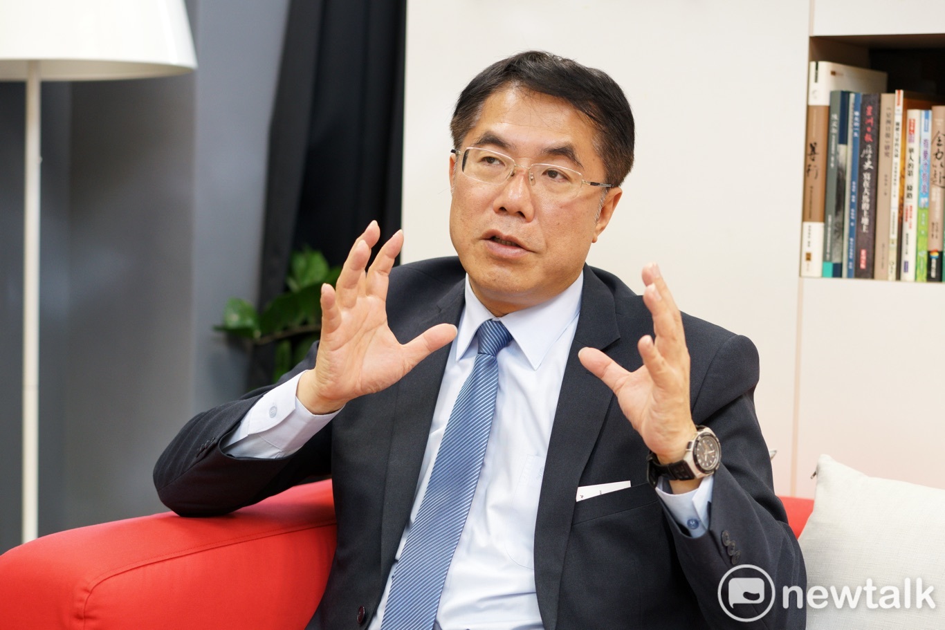 民進黨台南市長候選人黃偉哲陣營稍早前自行宣布當選。 圖:張良一/攝(資料照片) 民進黨台南市長候選人黃偉哲陣營稍早前自行宣布當選。 圖:張良一/攝(資料照片)