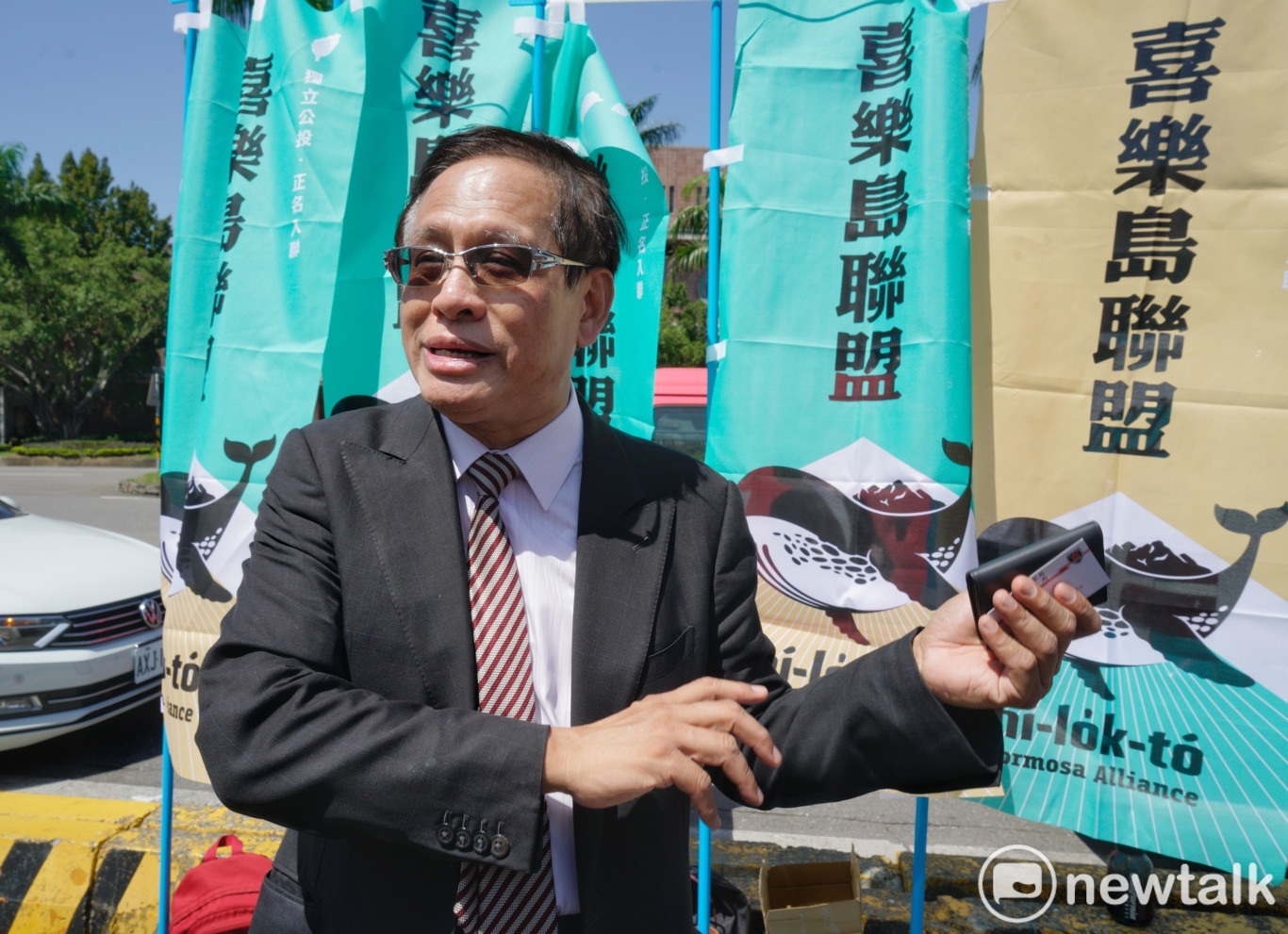 郭倍宏擔任喜樂島聯盟總召集人。 圖:張良一/攝 郭倍宏擔任喜樂島聯盟總召集人。 圖:張良一/攝