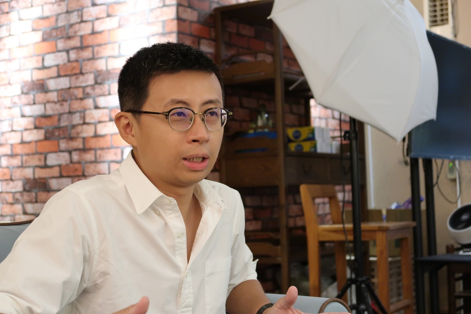 呱吉接受新頭殼訪問。