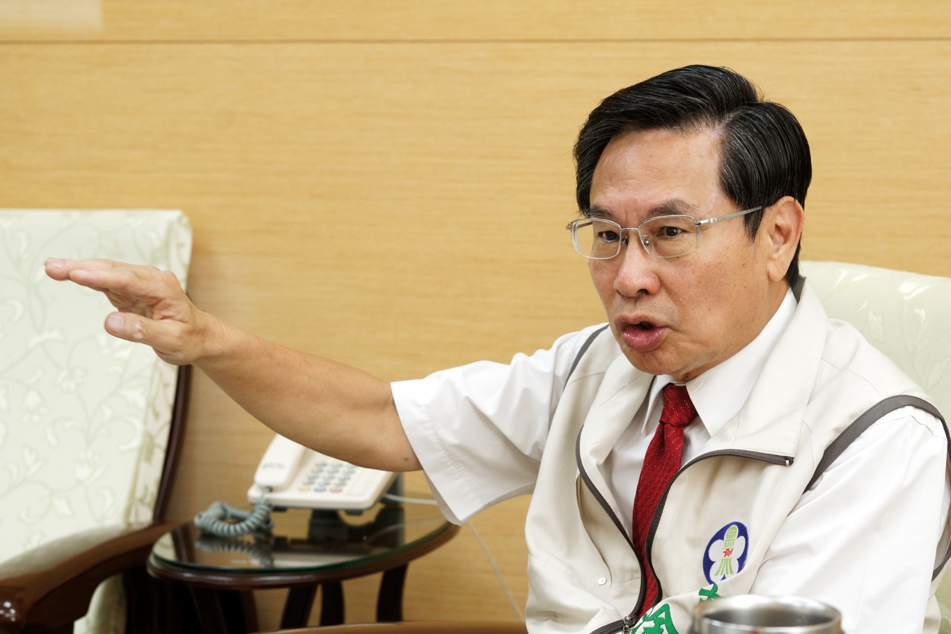 嘉義市長涂醒哲專訪。 圖:張良一/攝 嘉義市長涂醒哲專訪。 圖:張良一/攝
