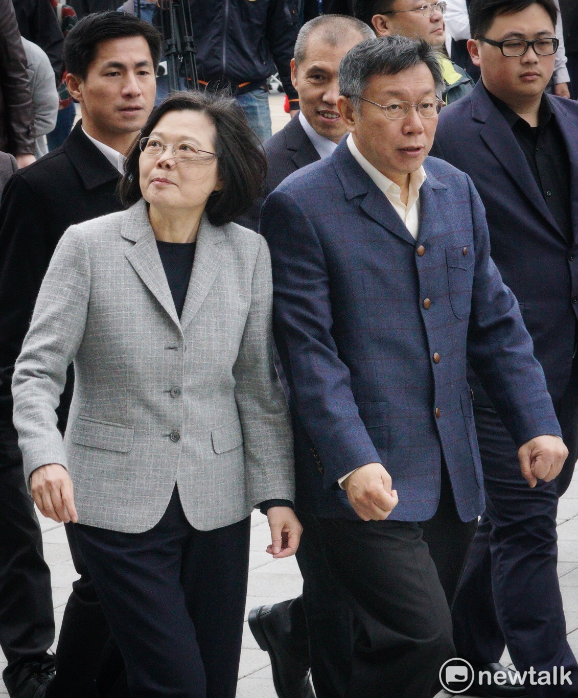總統蔡英文與台北市長柯文哲舉行的「蔡柯會」下午2點在北門登場。 圖:張良一/攝 總統蔡英文與台北市長柯文哲舉行的「蔡柯會」下午2點在北門登場。 圖:張良一/攝