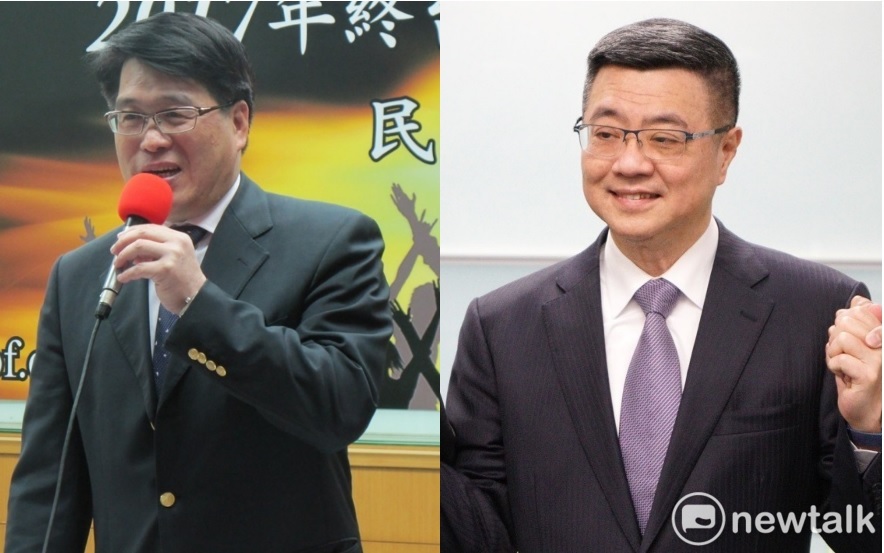 民進黨主席候選人卓榮泰(右)、游盈隆(左)。 圖:新頭殼合成 民進黨主席候選人卓榮泰(右)、游盈隆(左)。 圖:新頭殼合成