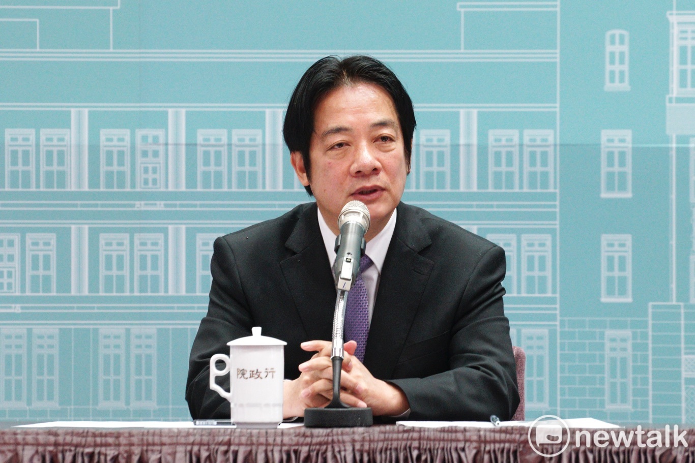 行政院長賴清德今(28)天舉行年終記者會。 圖:張良一/攝 行政院長賴清德今(28)天舉行年終記者會。 圖:張良一/攝
