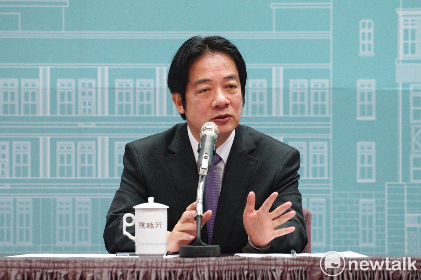 行政院長賴清德今(28)天舉行年終記者會。 圖:張良一/攝 行政院長賴清德今(28)天舉行年終記者會。 圖:張良一/攝