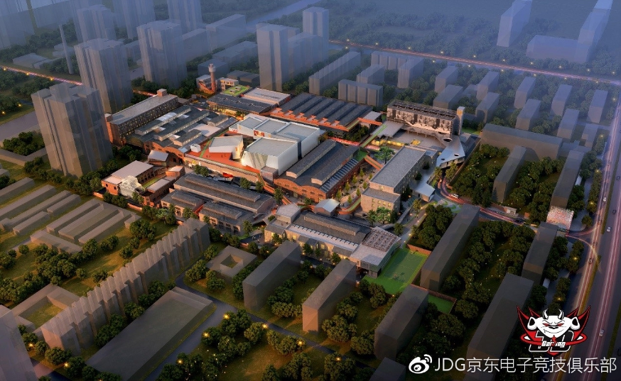 JDG京東電子競技中心示意圖。