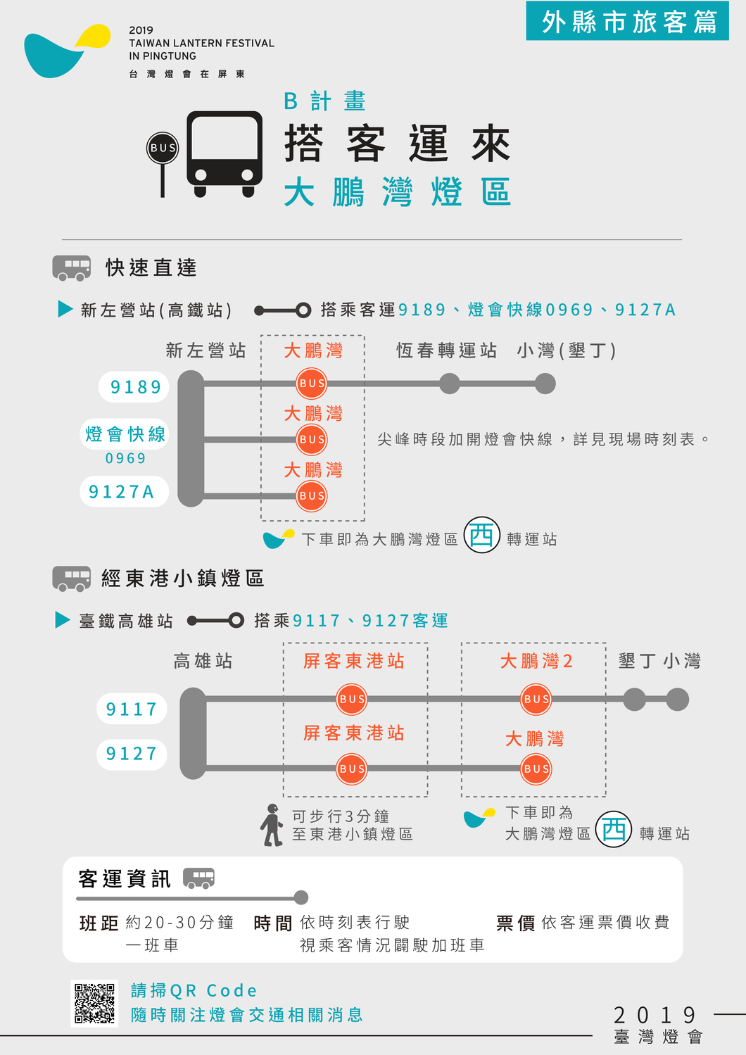 搭客運到大鵬灣燈區 圖:屏東縣政府/提供 搭客運到大鵬灣燈區 圖:屏東縣政府/提供
