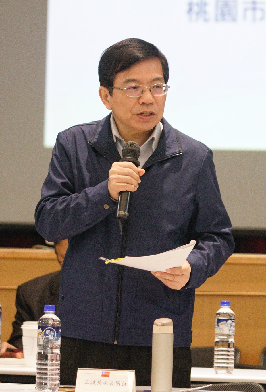 華航第三次勞資協商,交通部次長王國材。 圖:張良一/攝 華航第三次勞資協商,交通部次長王國材。 圖:張良一/攝
