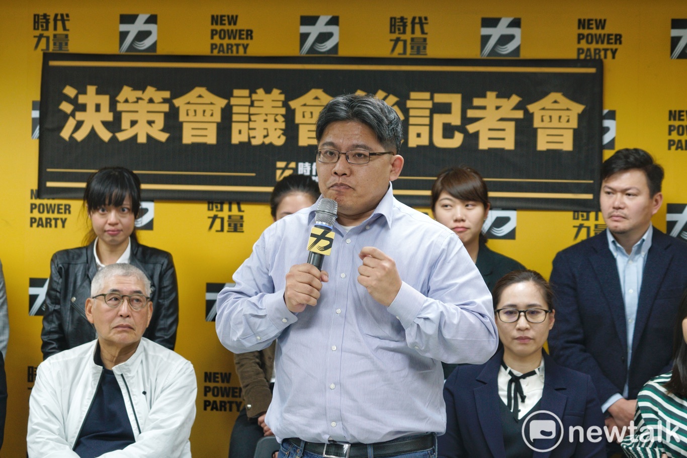 時代力量新任黨主席邱顯智。 圖:張良一/攝 時代力量新任黨主席邱顯智。 圖:張良一/攝