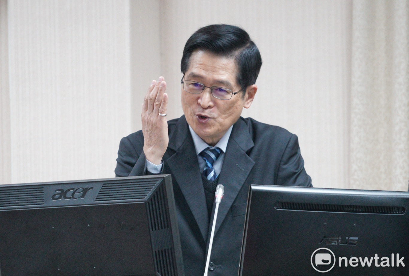 國防部長嚴德發。 圖:張良一/攝 國防部長嚴德發。 圖:張良一/攝