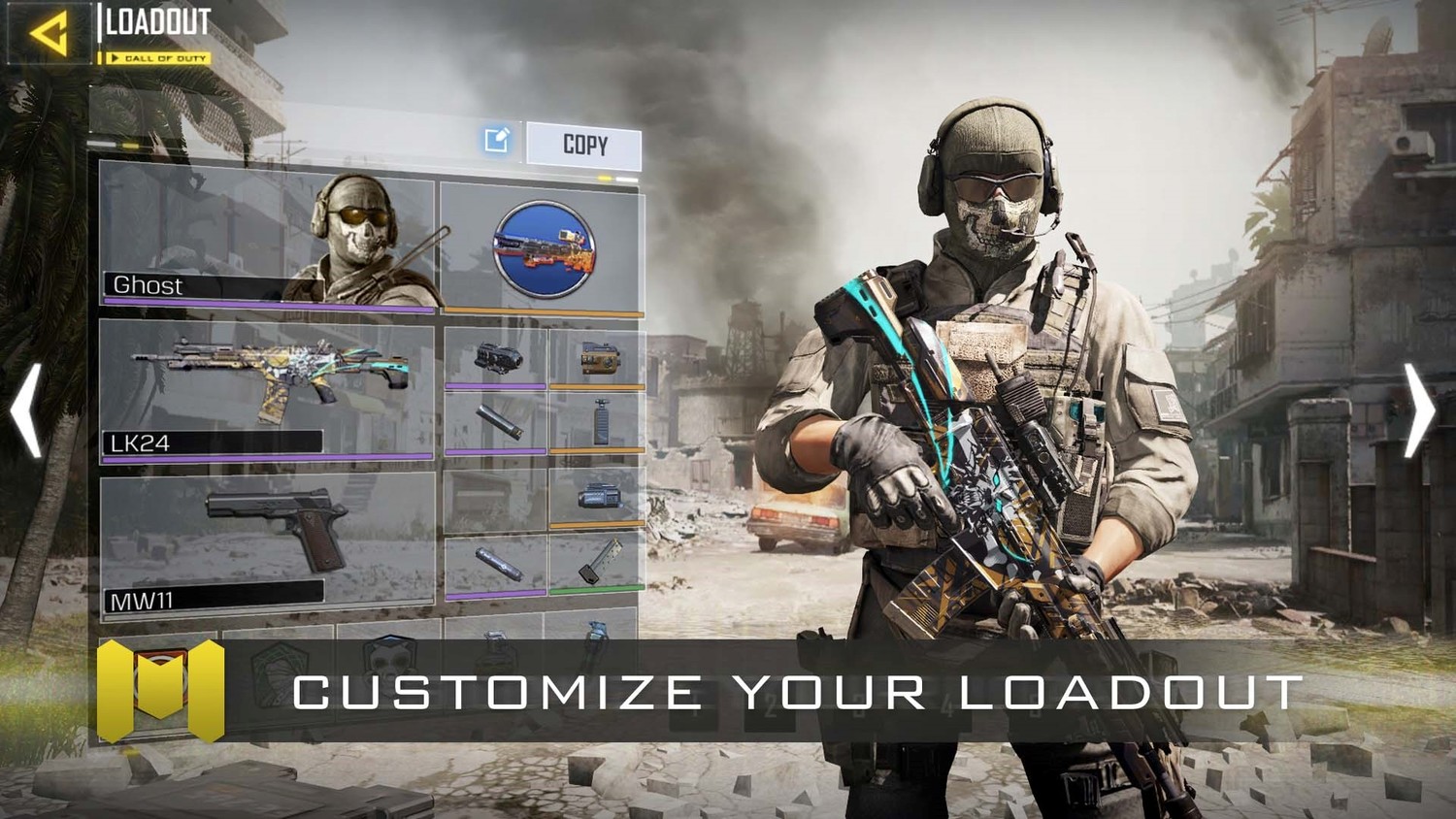 自由搭配適合的武器配件,讓你在《Call of Duty® Mobile》奪得先機。 自由搭配適合的武器配件,讓你在《Call of Duty® Mobile》奪得先機。