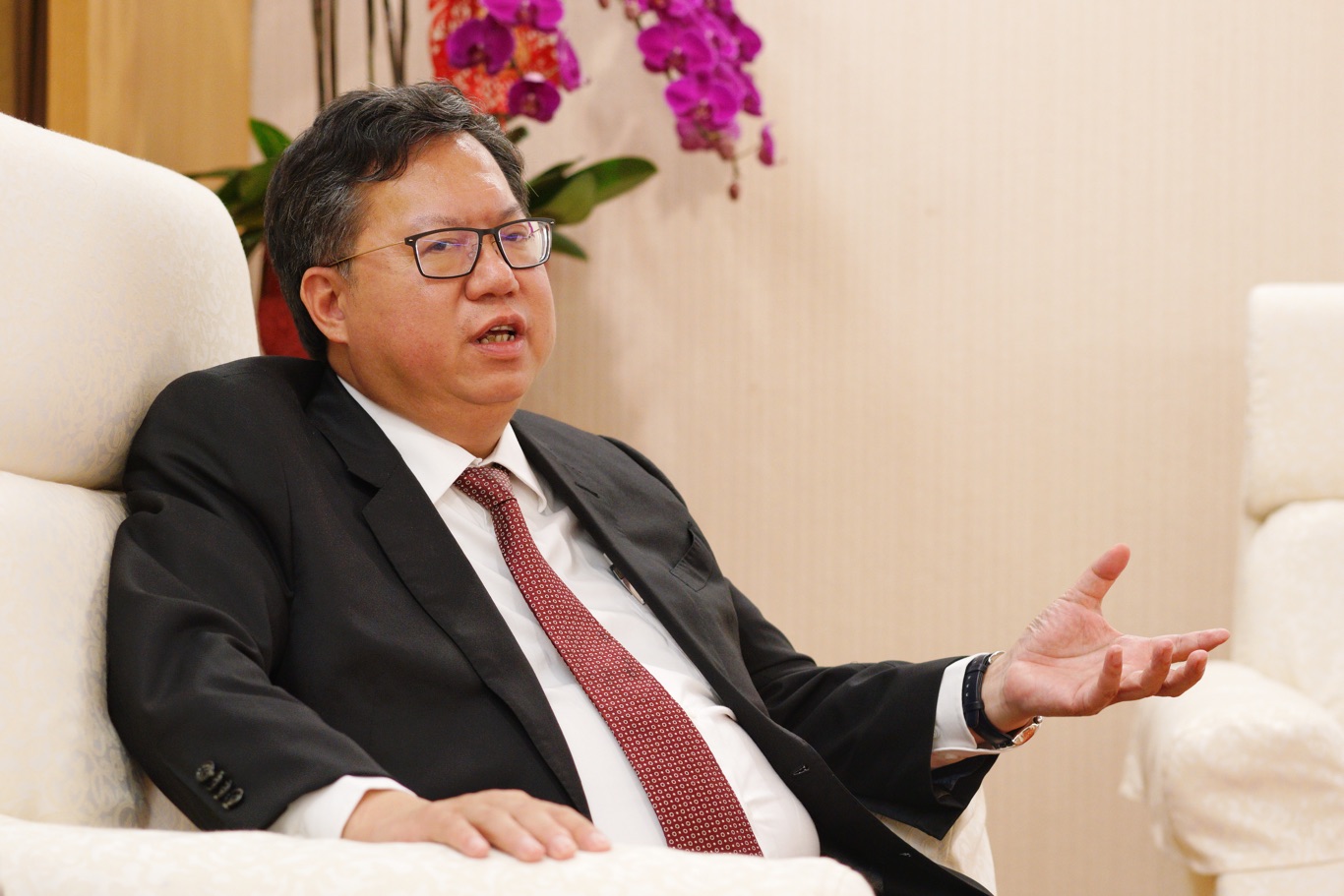 桃園市長鄭文燦專訪。 桃園市長鄭文燦專訪。