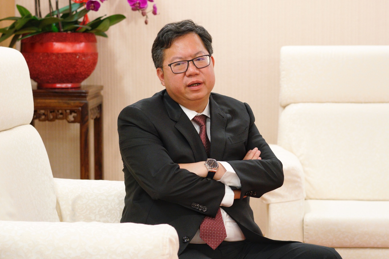 桃園市長鄭文燦專訪。 圖:張良一/攝 桃園市長鄭文燦專訪。 圖:張良一/攝