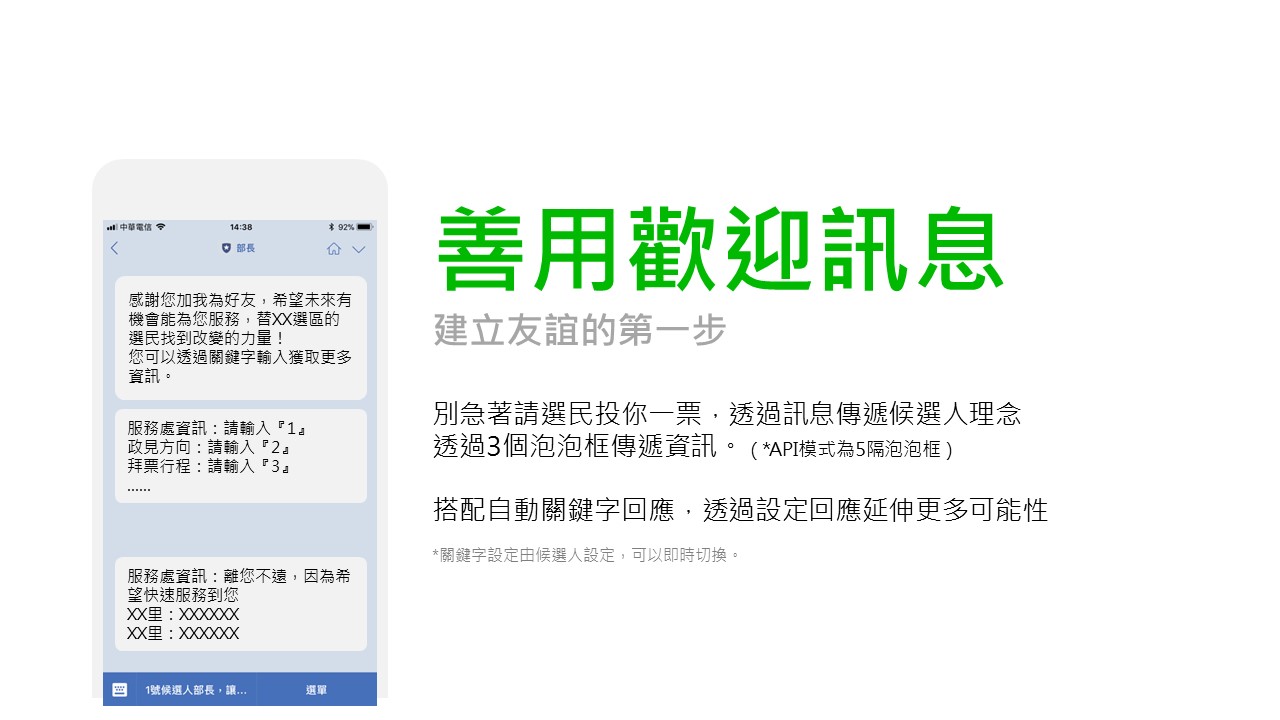 瞄準總統大選，LINE推出選舉專區。圖：LINE提供