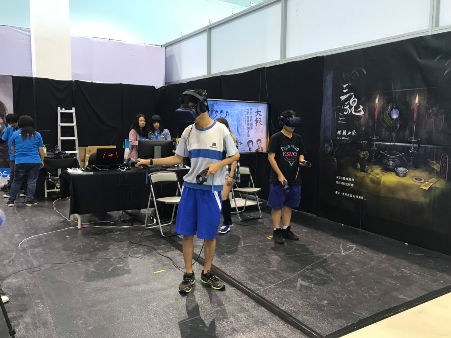 樂美館推出多款VR遊戲,透過穿戴裝置,玩家可以在VR遊戲中感受親臨現場的臨場感。圖:翻攝樂美館臉書 樂美館推出多款VR遊戲,透過穿戴裝置,玩家可以在VR遊戲中感受親臨現場的臨場感。圖:翻攝樂美館臉書