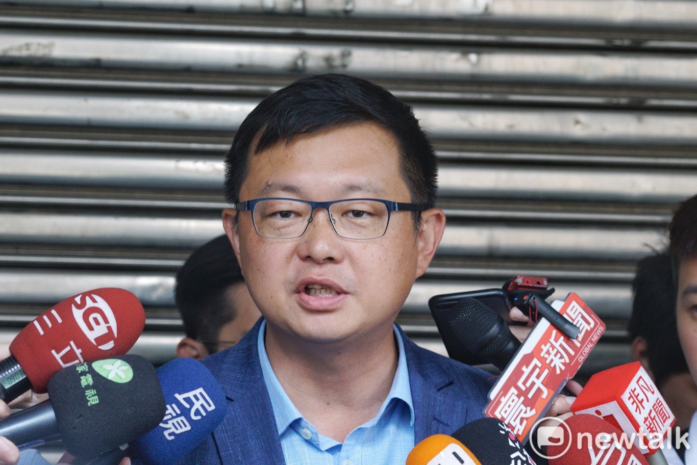 賴清德行動辦公室發言人李退之記者會。 圖:張良一 / 攝 賴清德行動辦公室發言人李退之記者會。 圖:張良一 / 攝