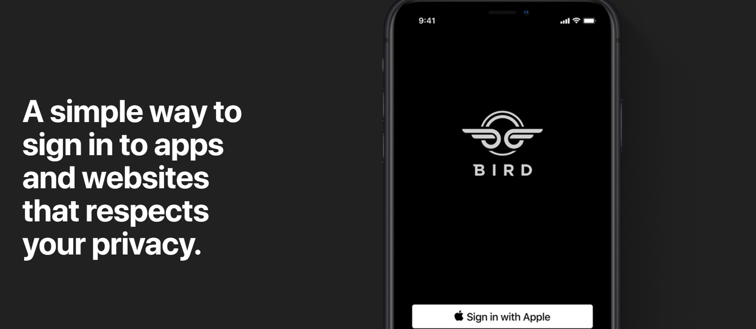 iOS 13新增Sign with Apple功能,幫助使用者登入網站時,能夠確保隱私。圖:翻攝官網 iOS 13新增Sign with Apple功能,幫助使用者登入網站時,能夠確保隱私。圖:翻攝官網