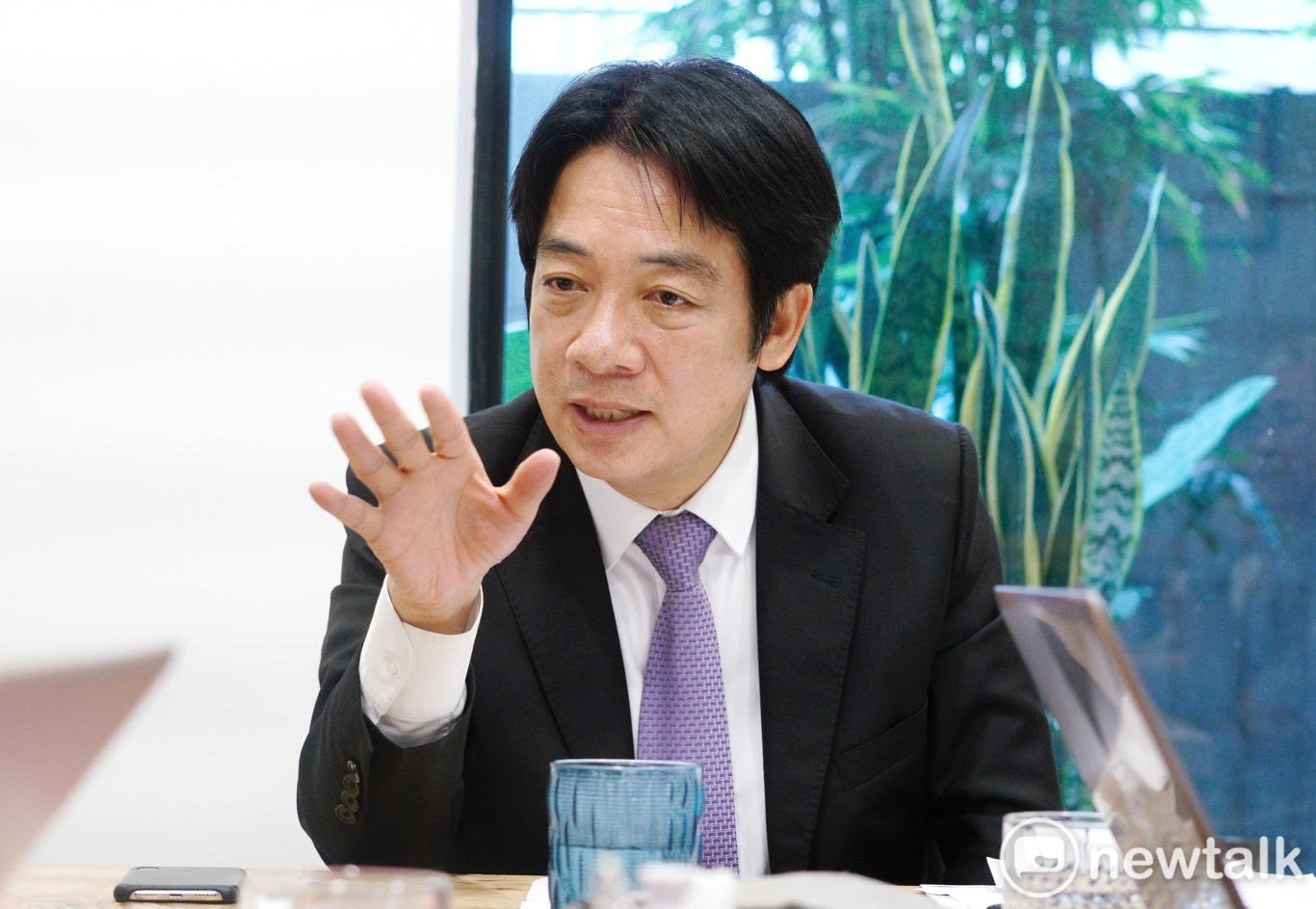 賴清德接受新頭殼專訪,他給台獨一個新定義,就是台灣獨立自主。圖/張良一攝 賴清德接受新頭殼專訪,他給台獨一個新定義,就是台灣獨立自主。圖/張良一攝