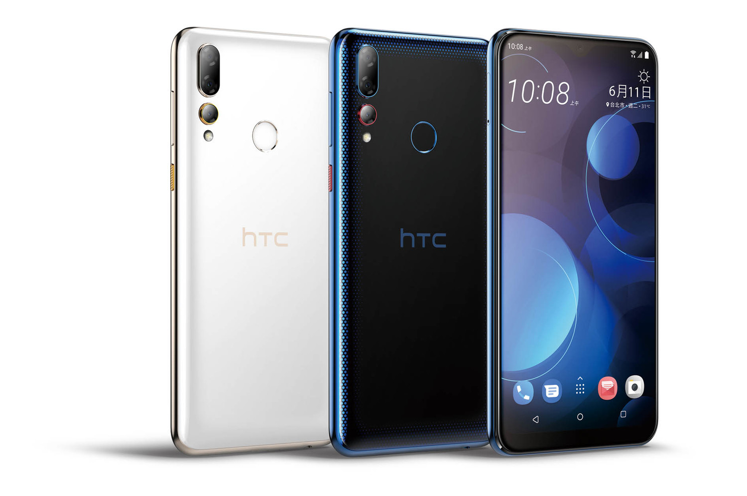 HTC Desire 19 為首款搭載三鏡頭的手機。圖:宏達電提供 HTC Desire 19 為首款搭載三鏡頭的手機。圖:宏達電提供