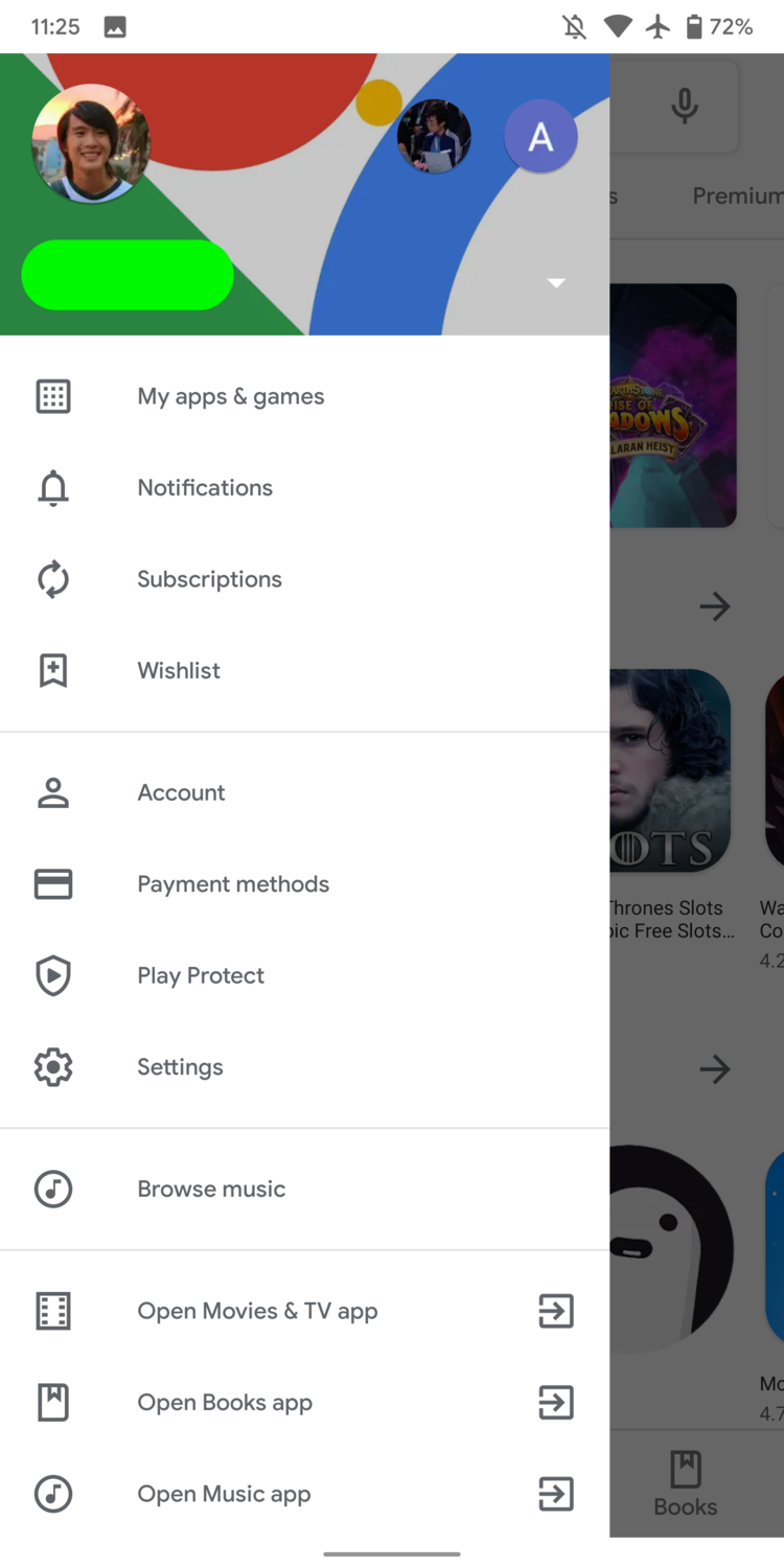 Google Play的選單將有重大更新。圖:翻攝9to5google Google Play的選單將有重大更新。圖:翻攝9to5google
