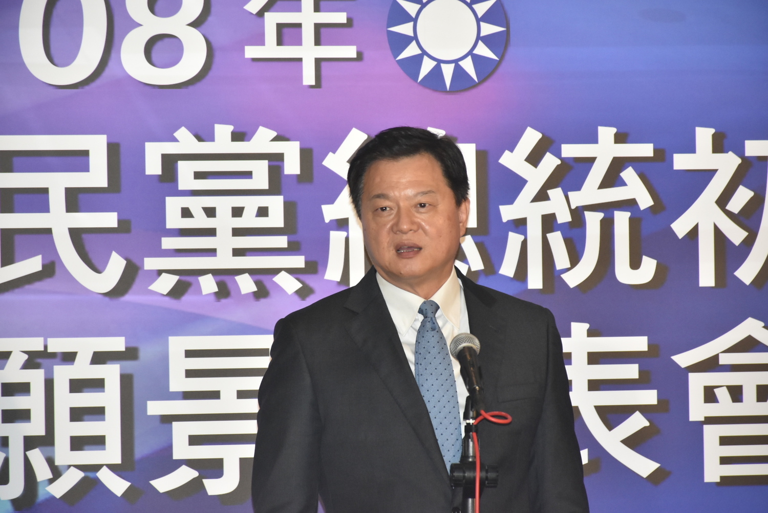 國民黨政見發表會高雄場,候選人周錫瑋。 圖:孫家銘/攝 國民黨政見發表會高雄場,候選人周錫瑋。 圖:孫家銘/攝