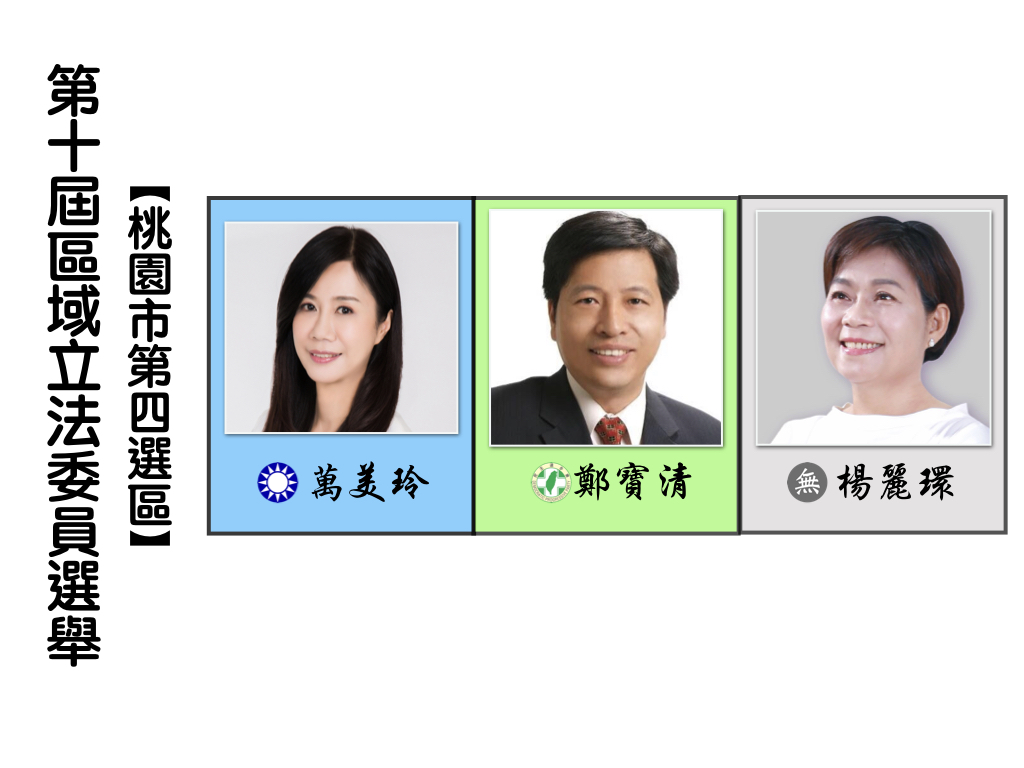 區域立法委員選舉,桃園市第四選區。 區域立法委員選舉,桃園市第四選區。
