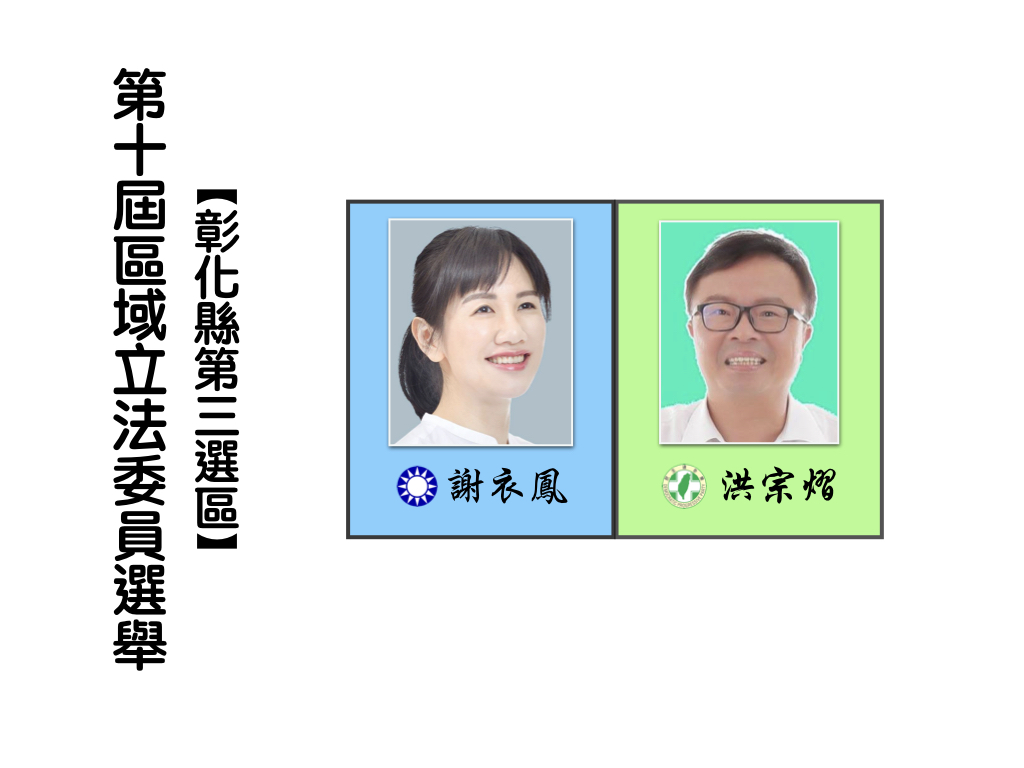 區域立法委員選舉，彰化選第三選區。