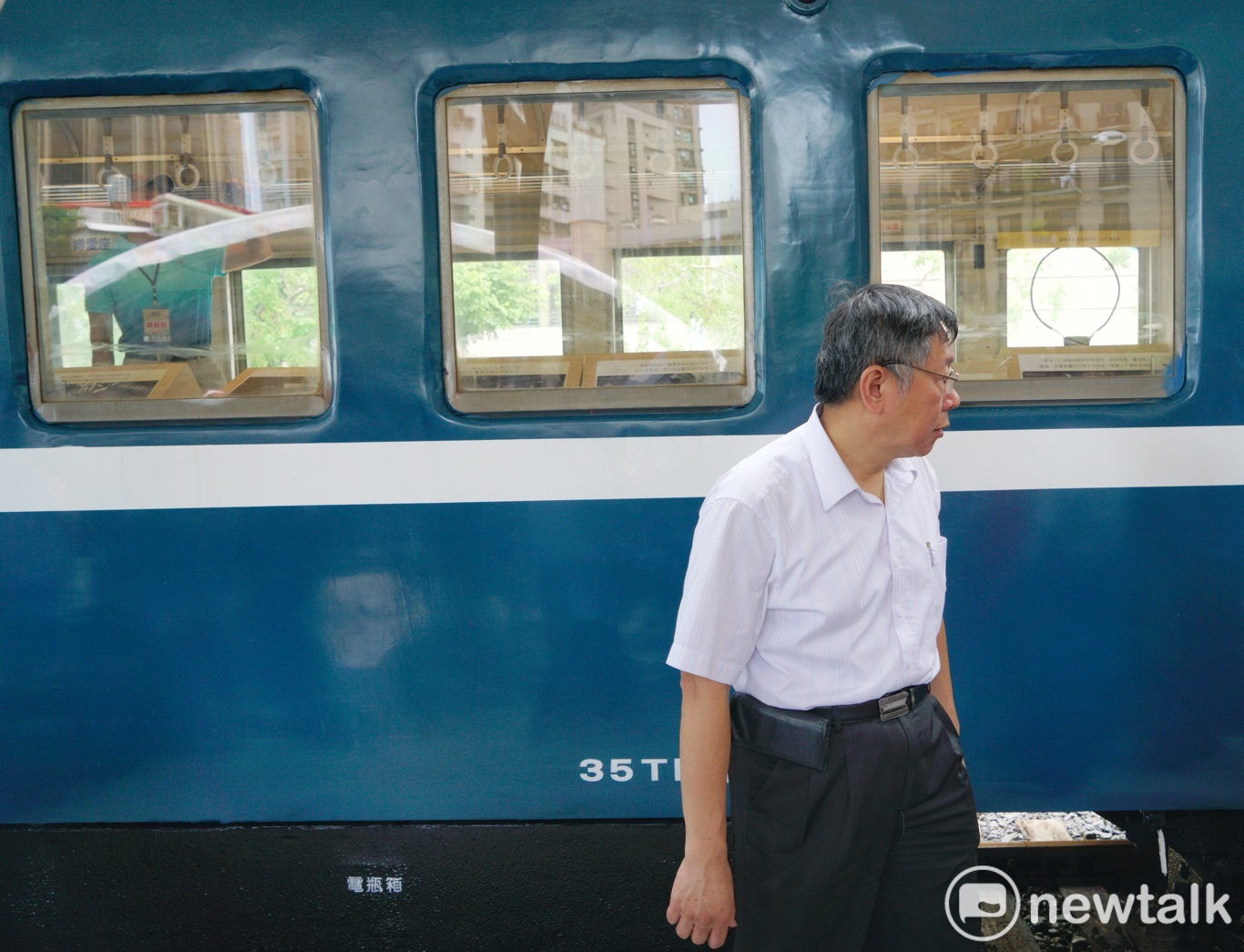台北市長柯文哲出席新北投車站二期工程完工及開幕活動。 圖:張良一/攝 台北市長柯文哲出席新北投車站二期工程完工及開幕活動。 圖:張良一/攝