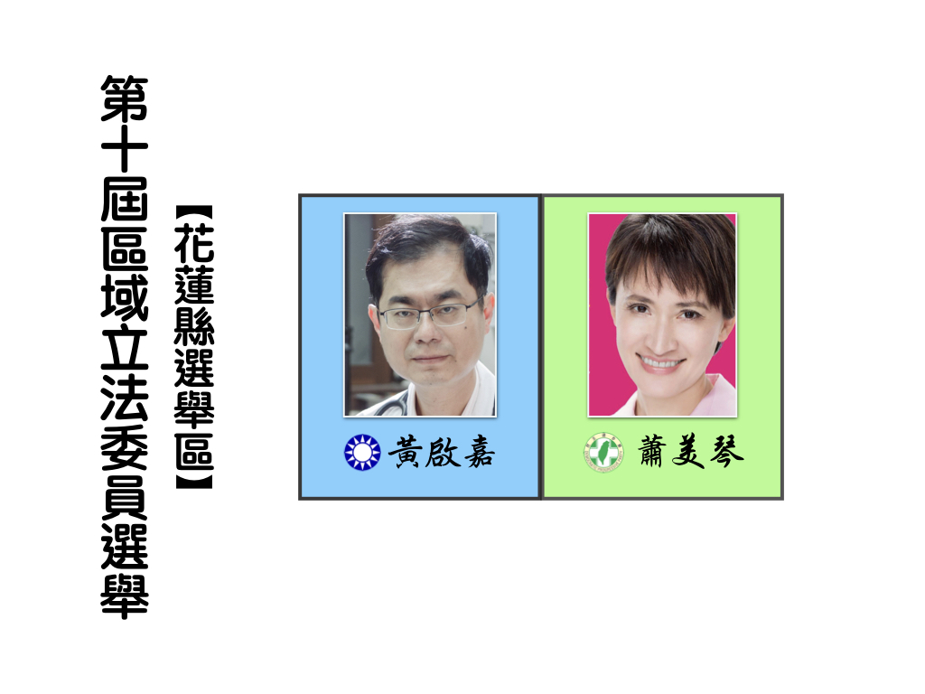 區域立法委員選舉,花蓮縣選舉區。 區域立法委員選舉,花蓮縣選舉區。