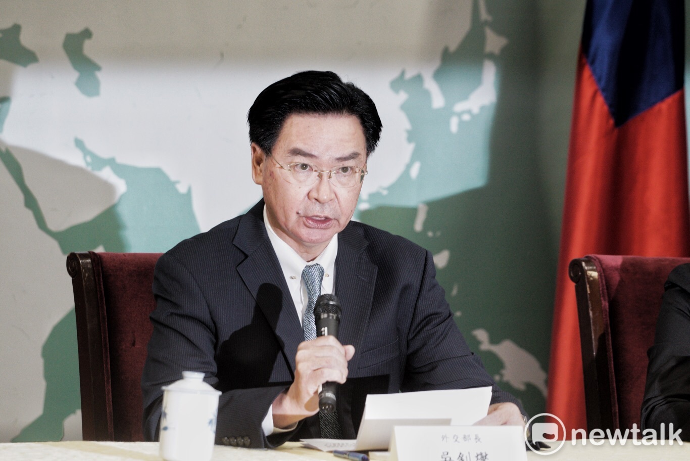 索羅門與我斷交!外交部長吳釗燮今(16日)傍晚記者會說明。 圖:張良一/攝 索羅門與我斷交!外交部長吳釗燮今(16日)傍晚記者會說明。 圖:張良一/攝
