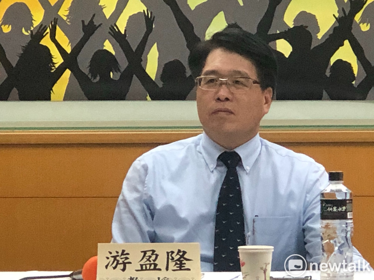 台灣民意基金會董事長游盈隆。 圖:謝莉慧/攝 台灣民意基金會董事長游盈隆。 圖:謝莉慧/攝