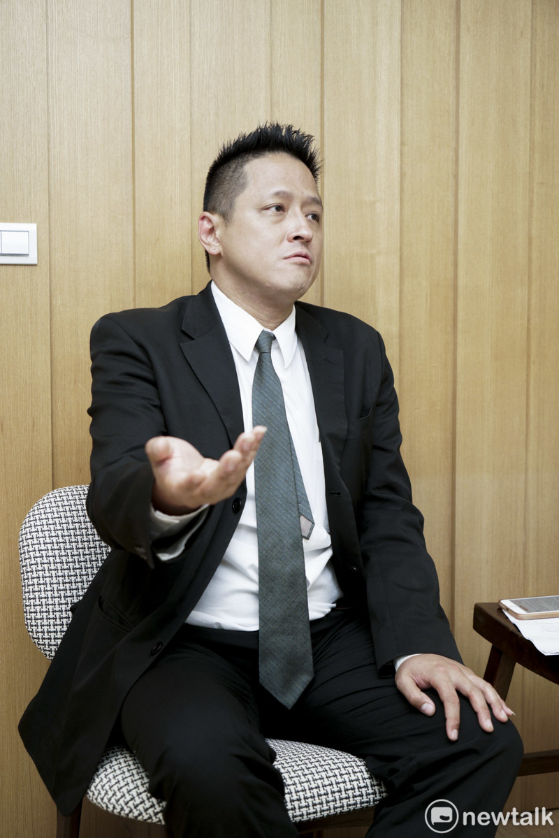 民眾黨立委參選人何景榮。 圖:張良一 / 攝 民眾黨立委參選人何景榮。 圖:張良一 / 攝