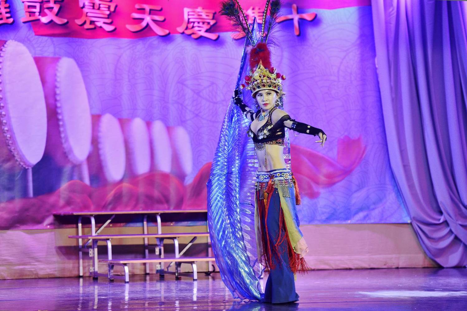 世界肚皮舞后郭淑貞以肚皮舞演出「鍾馗嫁妹」巡演海外造成轟動。(圖:郭淑貞/提供)