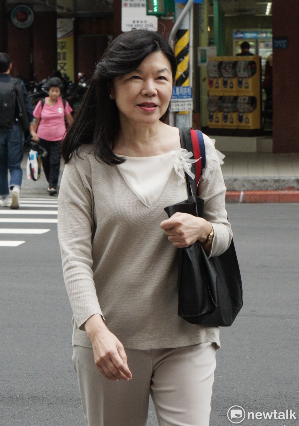 被視為婦聯會鷹派的會員代表潘維剛。 圖:張良一/攝 被視為婦聯會鷹派的會員代表潘維剛。 圖:張良一/攝
