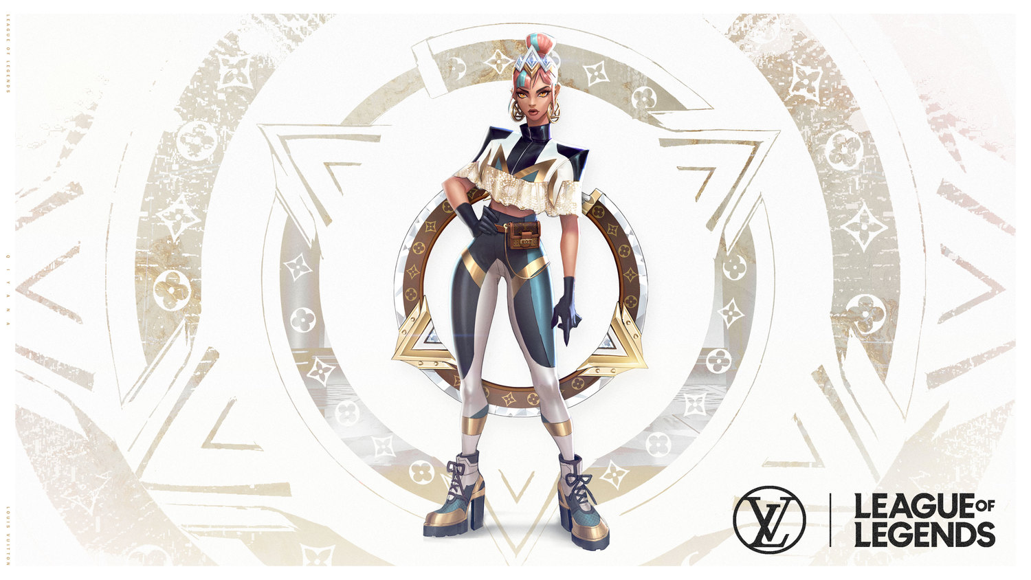 路易威登（Louis Vuitton）女裝藝術總監Nicolas Ghesquière設計的姬亞娜「尊爵不凡」（Prestige）造型