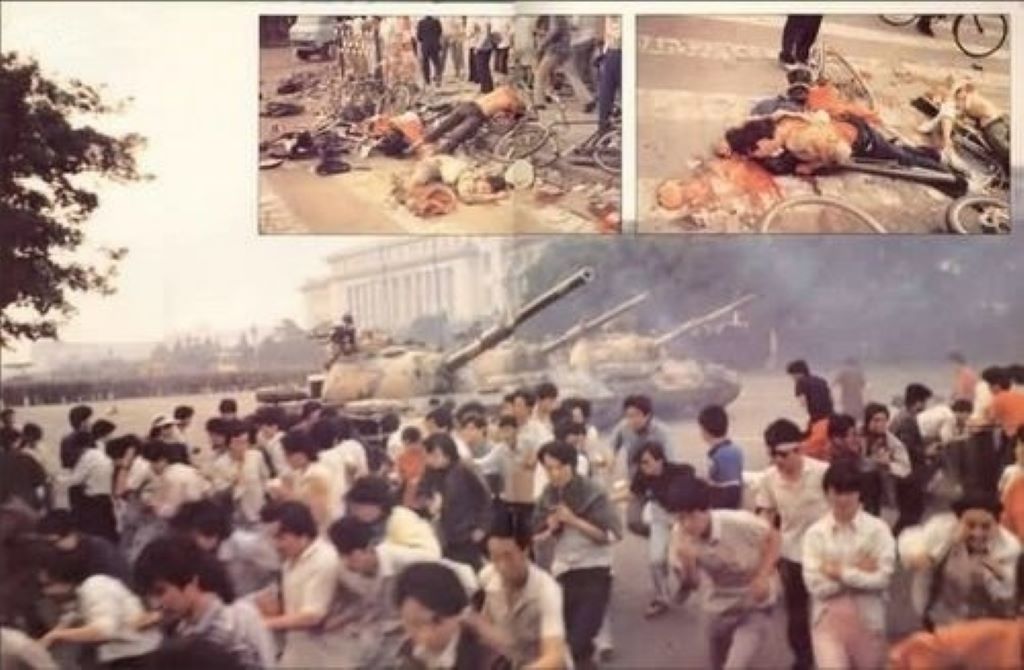 六四天安門事件。 圖:影片畫面 六四天安門事件。 圖:影片畫面