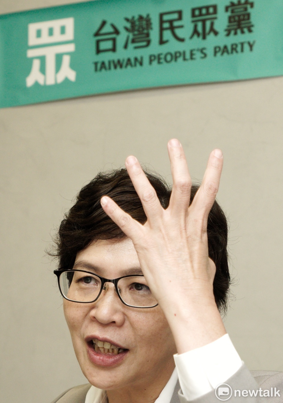 民眾黨不分區立委參選人蔡壁如接受新頭殼專訪。 圖:張良一 / 攝 民眾黨不分區立委參選人蔡壁如接受新頭殼專訪。 圖:張良一 / 攝