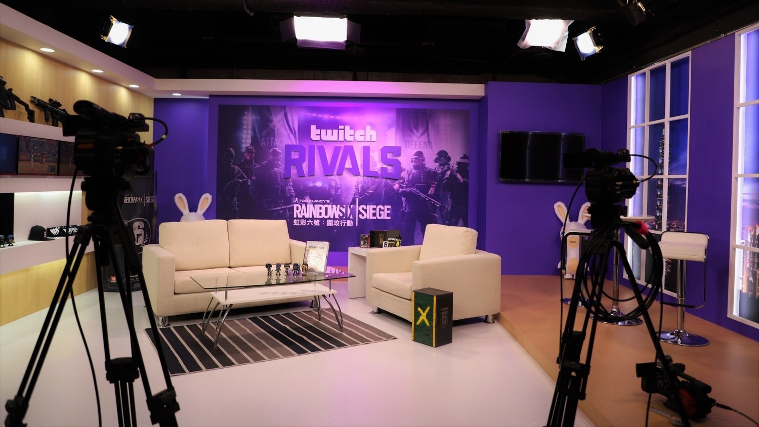Twitch Rivals攝影棚實景 Twitch Rivals攝影棚實景