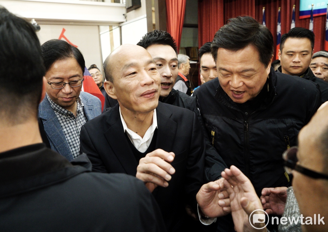 國民黨正、副總統參選人韓國瑜、張善政出席大陸各省市同鄉後援會。 圖:張良一/攝 國民黨正、副總統參選人韓國瑜、張善政出席大陸各省市同鄉後援會。 圖:張良一/攝