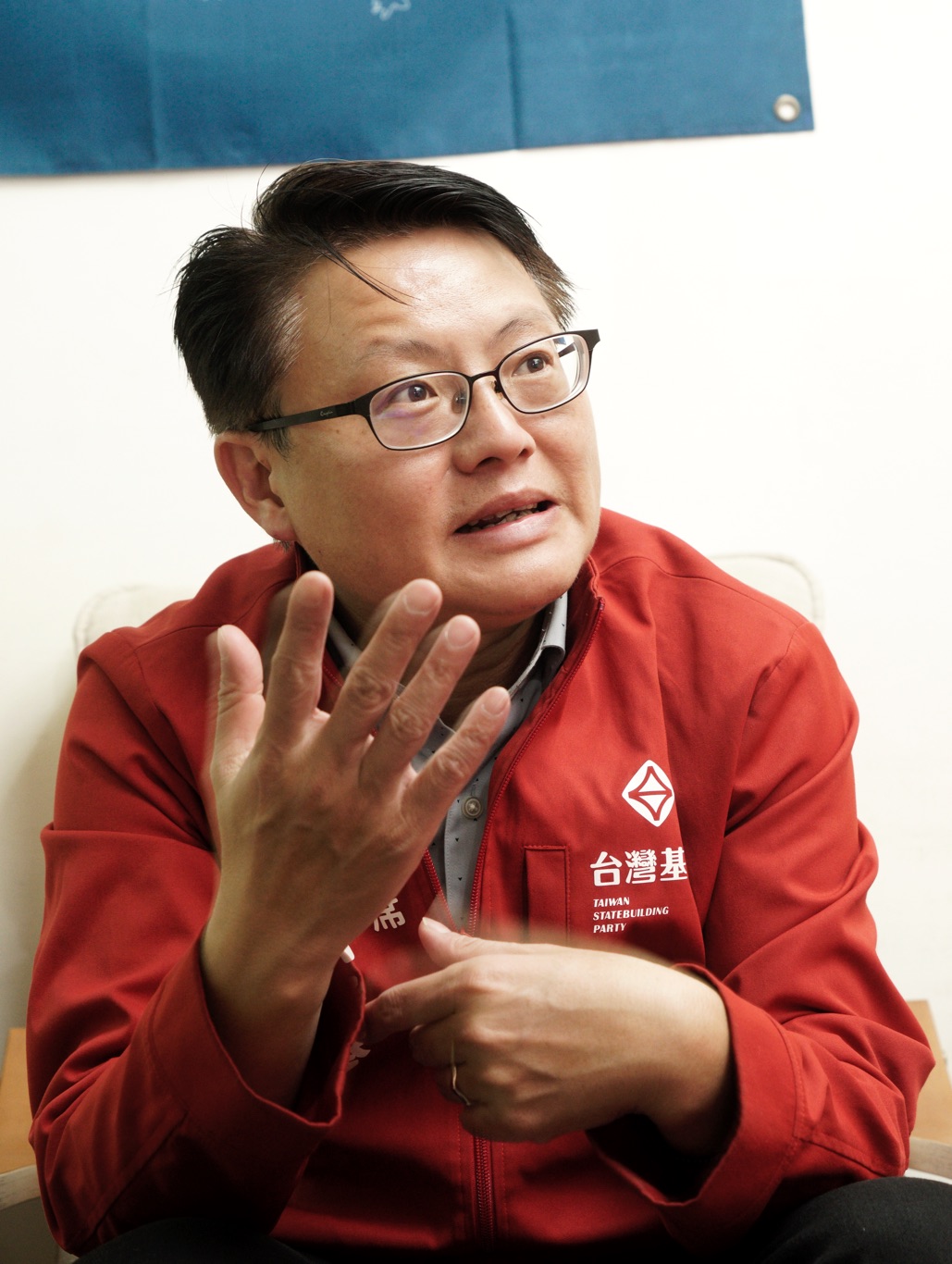 台灣基進黨主席陳奕齊。圖：張良一攝