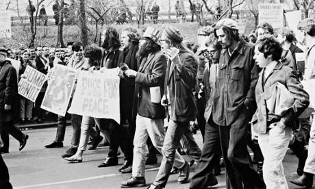 美國反越戰浪潮。 圖:翻攝自百度百科 美國反越戰浪潮。 圖:翻攝自百度百科