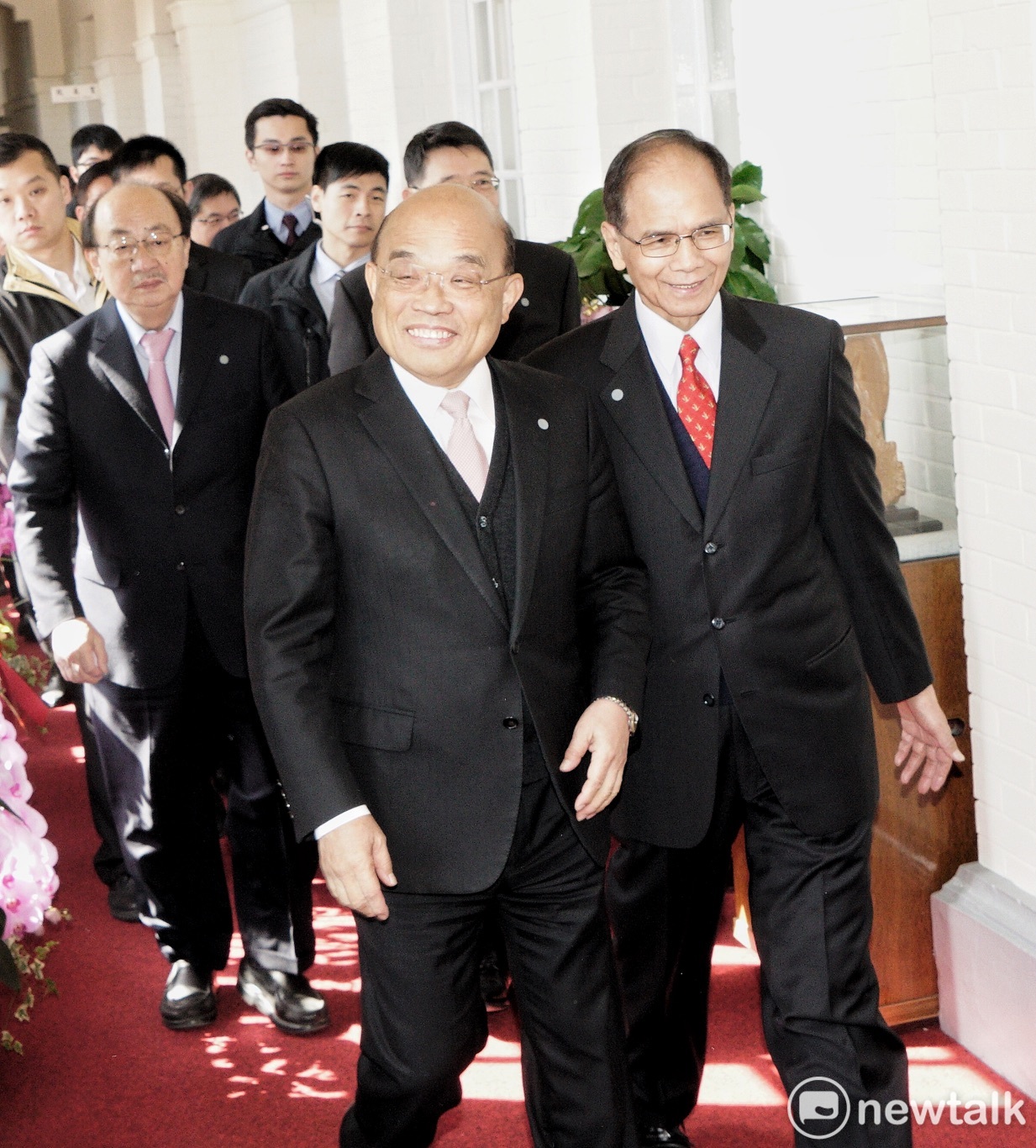 行政院長蘇貞昌拜會立法院長游錫堃。 圖:張良一/攝 行政院長蘇貞昌拜會立法院長游錫堃。 圖:張良一/攝