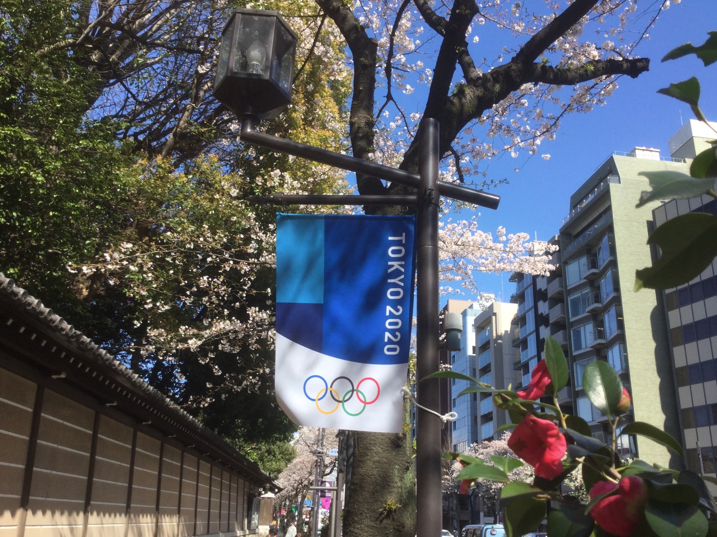 東奧2020旗幟正在會場飄揚 圖:劉黎兒攝 東奧2020旗幟正在會場飄揚 圖:劉黎兒攝