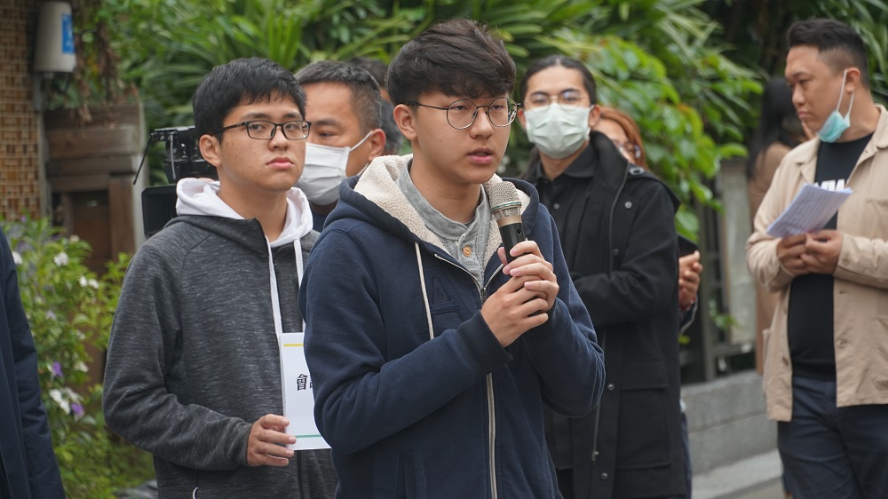 台灣青年民主協會理事長林彥廷。 圖：學生團體提供