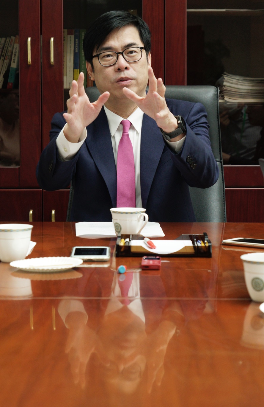 行政院副院長陳其邁專訪。 圖:張良一/攝 行政院副院長陳其邁專訪。 圖:張良一/攝