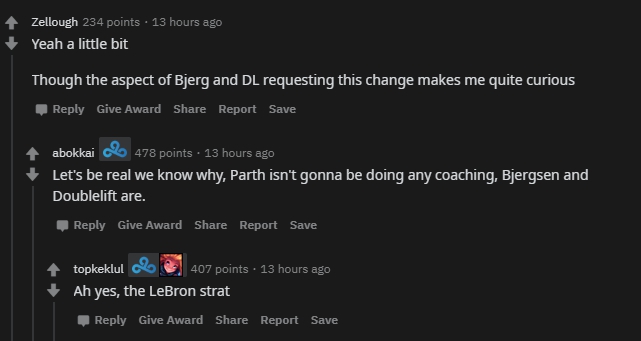 北美粉絲對Parth回鍋並不熱衷。 圖:翻攝自Reddit 北美粉絲對Parth回鍋並不熱衷。 圖:翻攝自Reddit