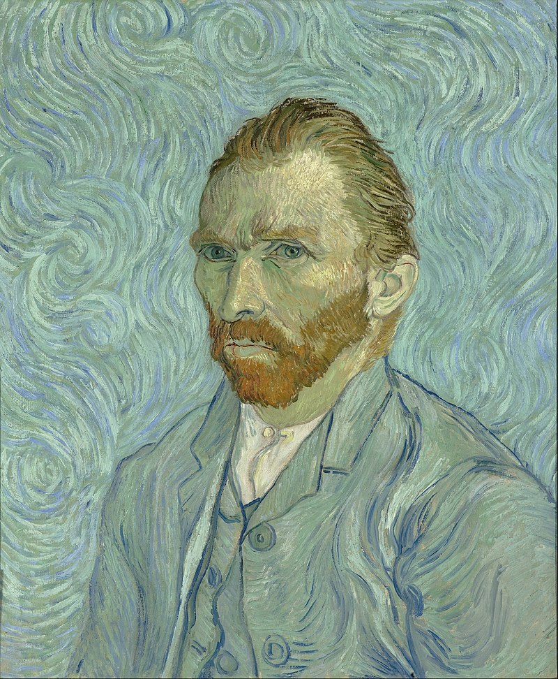 Vincent Van Gogh 1889年隔離下的創作《Self-Potrait》 圖:擷取自WIKI Vincent Van Gogh 1889年隔離下的創作《Self-Potrait》 圖:擷取自WIKI