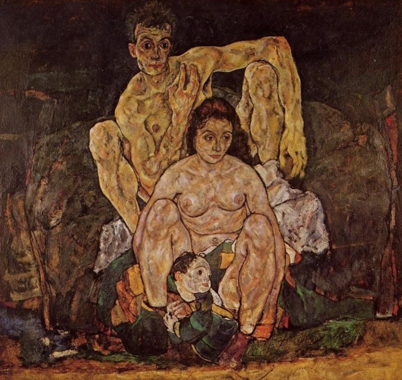 Egon Schiele《The Family》 圖:擷取自WIKI Egon Schiele《The Family》 圖:擷取自WIKI