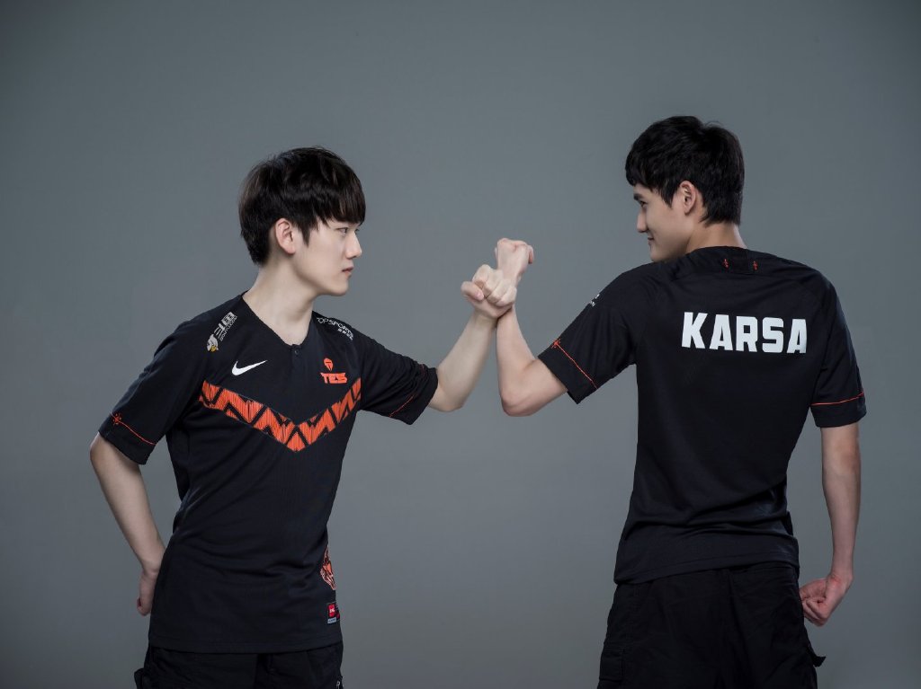Karsa認為JackeyLove(左)還是隊中比較「搞人」的那個人。 圖:翻攝自TES微博 Karsa認為JackeyLove(左)還是隊中比較「搞人」的那個人。 圖:翻攝自TES微博