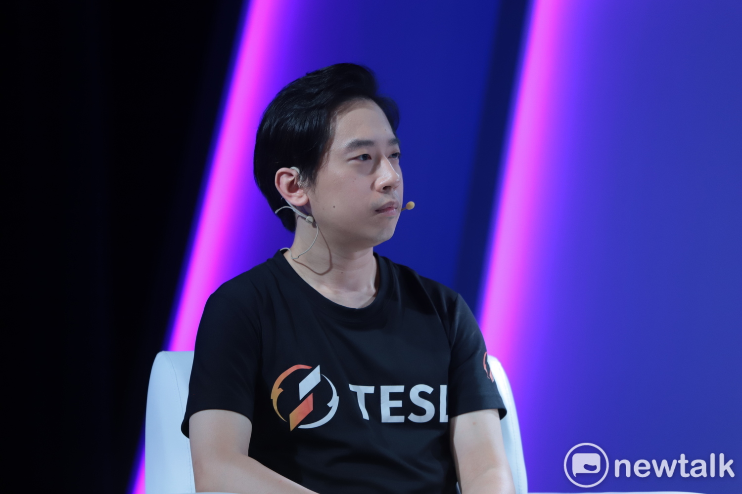 台灣電競聯盟營運總監林祐良認為現在的父母能讓有志朝向電競的孩子從送入高中校隊作為起點。 圖:陳耀宗/攝 台灣電競聯盟營運總監林祐良認為現在的父母能讓有志朝向電競的孩子從送入高中校隊作為起點。 圖:陳耀宗/攝